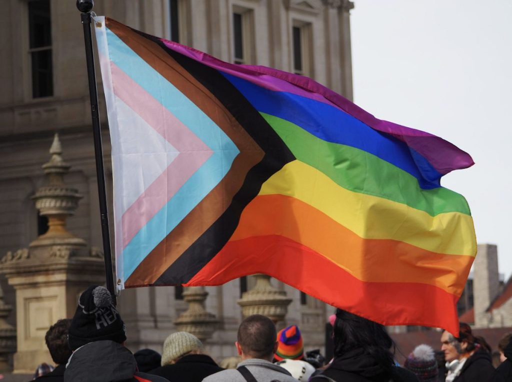 Trans Unity rally brings hundreds to Michigan Capitol